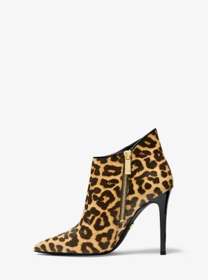 Antonia Leopard Calf Hair Bootie