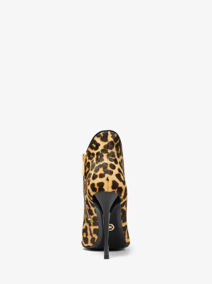 michael kors leopard booties