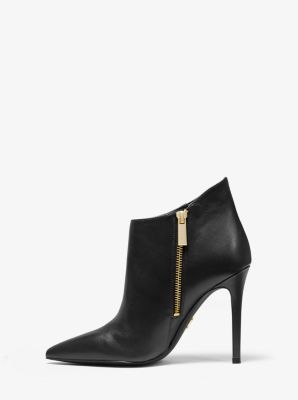 michael kors leather booties