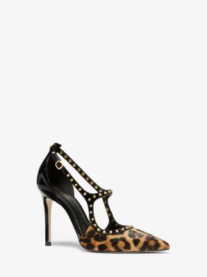 patent leather leopard heels