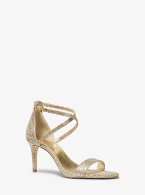 Ava Glitter Mesh Sandal Michael Kors