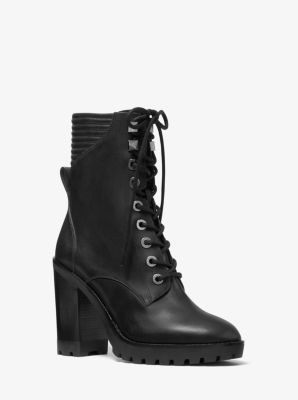 Bastian Leather Combat Boot | Michael Kors