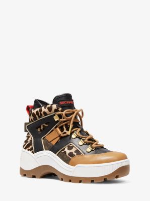 michael kors animal print boots