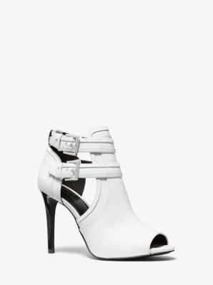 Blaze Leather Open Toe Bootie Michael Kors Canada