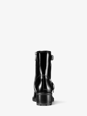 michael kors patent leather boots