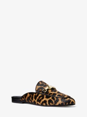 Charlton Leopard Calf Hair Mule | Michael Kors