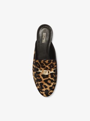 michael kors leopard mules