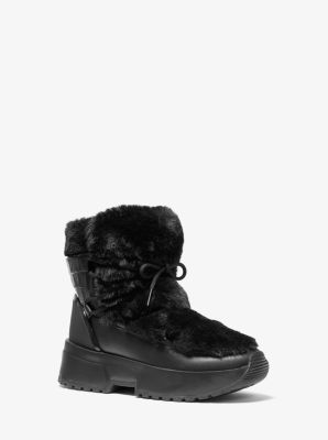 Cassia Faux Fur and Leather Boot | Michael Kors