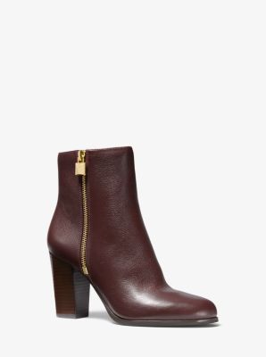 michael kors leather ankle boots