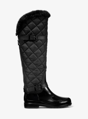 michael michael kors logo rain boots