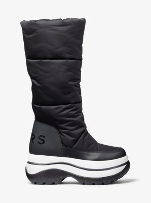 Bota Gamma de piel y nailon con plataforma