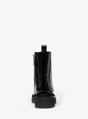 michael kors patent leather boots