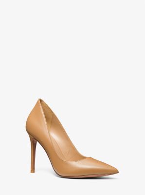 MK Keke Leather Pump - Brown - Michael Kors