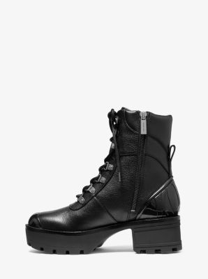 Khloe Leather Combat Boot