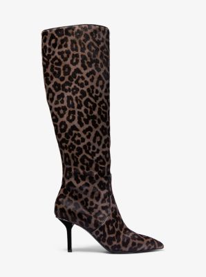 Katerina Leopard Calf Hair Knee-High Boot image number 1