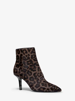 Katerina Leopard Calf Hair Ankle Boot | Michael Kors