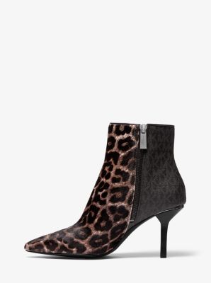 michael kors leopard boots