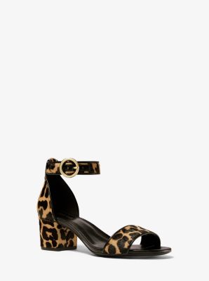michael kors leopard sandals