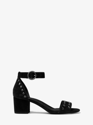 Lena studded 2024 suede sandal