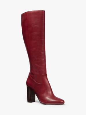 michael kors burgundy knee high boots