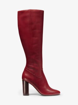 michael kors burgundy boots