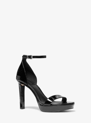 michael kors blake leather platform sandal