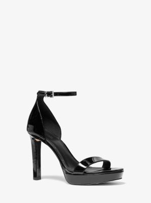 Margot Patent Leather Platform Sandal Michael Kors