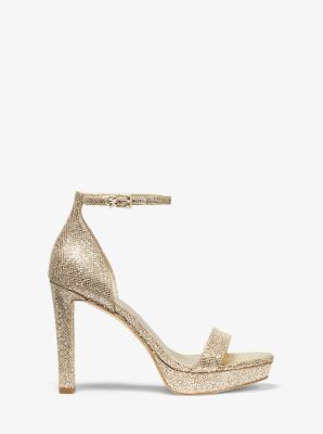 glitter platform sandals