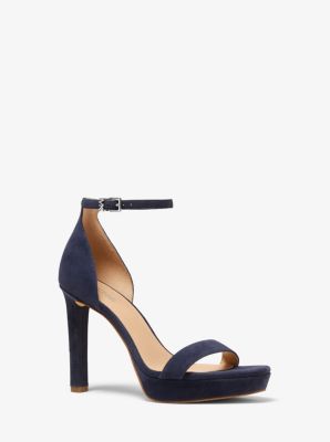 michael kors suede platform sandals