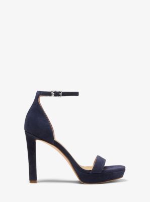 michael kors suede platform sandals