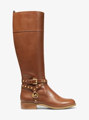 Preston Studded Leather Boot Michael Kors