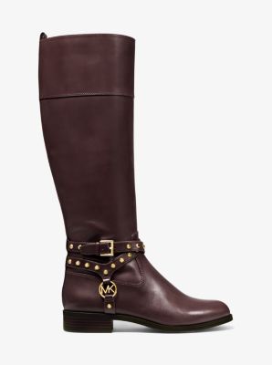 michael kors leather boots