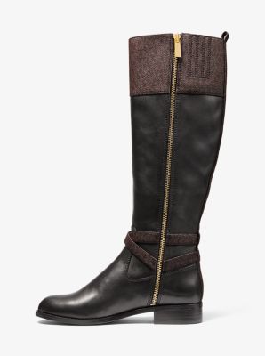 Michael kors preston two sales tone boots