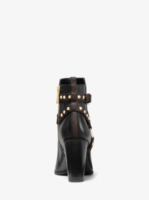 Preston studded leather boot best sale michael kors