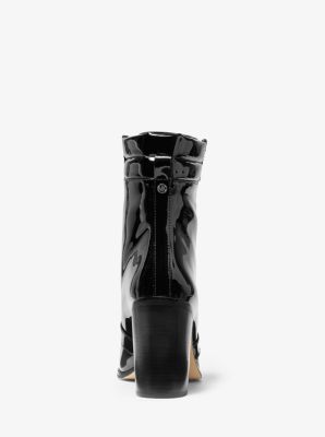 Rosario Patent Leather Lace Up Boot Michael Kors