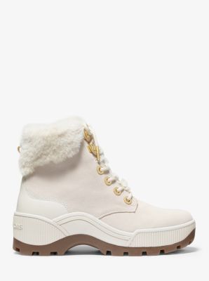 suede and fur boots