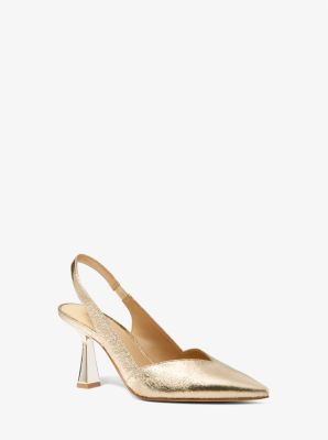 Michael kors gold high heels hot sale