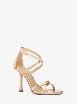 Michael kors sandals hot sale rose gold