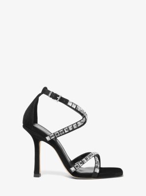 Celia Crystal Embellished Suede Sandal | Michael Kors