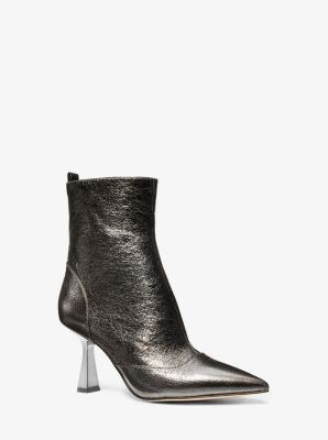 Clara Crackled Metallic Ankle Boot