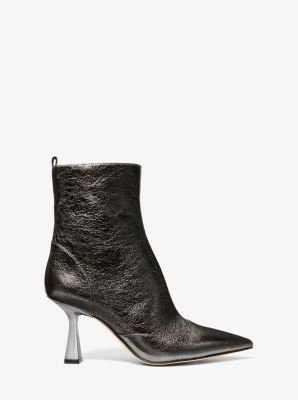 Clara Crackled Metallic Ankle Boot