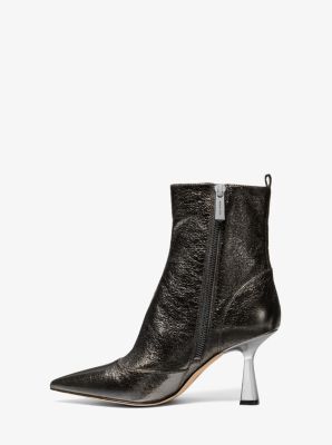 Clara Crackled Metallic Ankle Boot