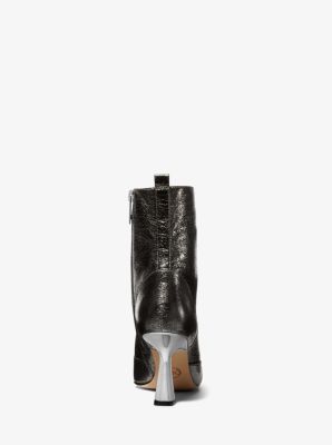 Clara Crackled Metallic Ankle Boot