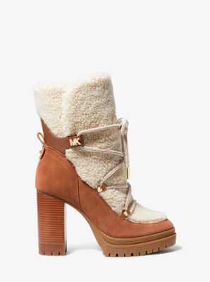 Culver Sherpa and Nubuck Lace-Up Boot