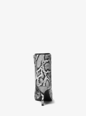 Bottillon Alina Flex en cuir gaufré à motif de serpent