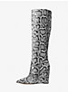 Isra Snake Embossed Leather Wedge Boot image number 2