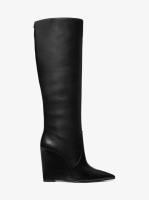 Isra Leather Wedge Boot | Michael Kors