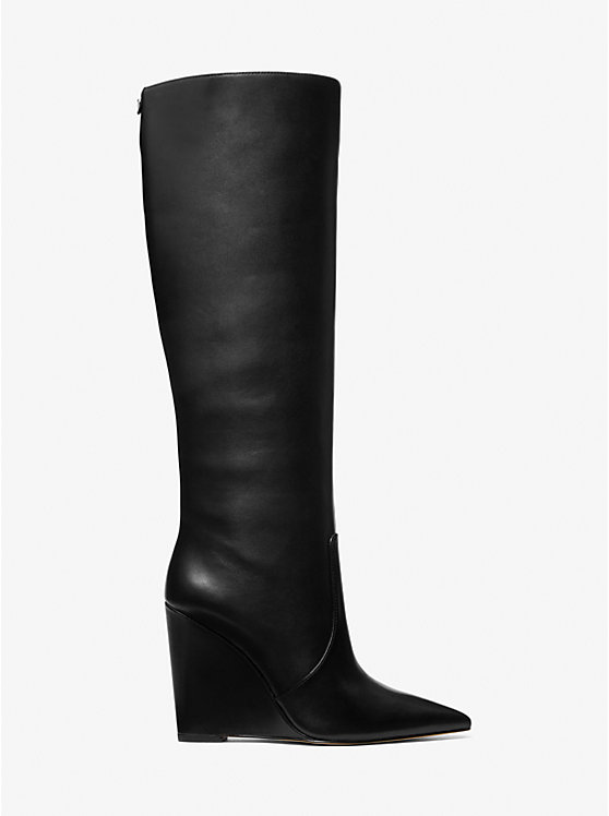 Isra Leather Wedge Boot image number 1