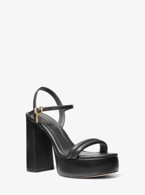 Michael kors blake on sale leather platform sandal