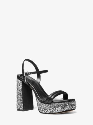 Laci Embellished Leather Platform Sandal image number 0